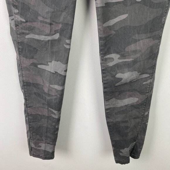 Democracy "Ab" Technology Jeans Womens Size 6 Camo Stretch Jeggings Slit Ankle - Picture 3 of 11